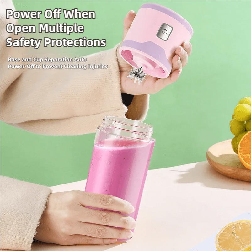 TINSOL Mixeur électrique portable 450 ml, mixeur-presse-agrumes rechargeable par USB, adapté aux milkshakes, aux jus et au traitement de petits aliments - FATAONTINSOL Mixeur électrique portable 450 ml, mixeur-presse-agrumes rechargeable par USB, adapté aux milkshakes, aux jus et au traitement de petits alimentsSolutions MaisonFATAON