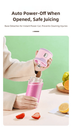 TINSOL Mixeur électrique portable 450 ml, mixeur-presse-agrumes rechargeable par USB, adapté aux milkshakes, aux jus et au traitement de petits aliments - FATAONTINSOL Mixeur électrique portable 450 ml, mixeur-presse-agrumes rechargeable par USB, adapté aux milkshakes, aux jus et au traitement de petits alimentsSolutions MaisonFATAON