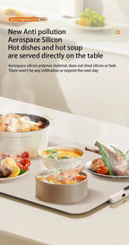 TINSOL New Food Insulation Mat Foldable Silicone Heating Pad Portable Food Cart Insulation Mat 8 - Level Temperature Adjustment - Fix & GoTINSOL New Food Insulation Mat Foldable Silicone Heating Pad Portable Food Cart Insulation Mat 8 - Level Temperature AdjustmentFix & Go