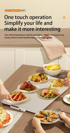 TINSOL New Food Insulation Mat Foldable Silicone Heating Pad Portable Food Cart Insulation Mat 8 - Level Temperature Adjustment - Fix & GoTINSOL New Food Insulation Mat Foldable Silicone Heating Pad Portable Food Cart Insulation Mat 8 - Level Temperature AdjustmentFix & Go