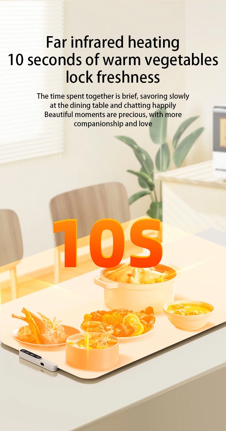 TINSOL New Food Insulation Mat Foldable Silicone Heating Pad Portable Food Cart Insulation Mat 8 - Level Temperature Adjustment - Fix & GoTINSOL New Food Insulation Mat Foldable Silicone Heating Pad Portable Food Cart Insulation Mat 8 - Level Temperature AdjustmentFix & Go