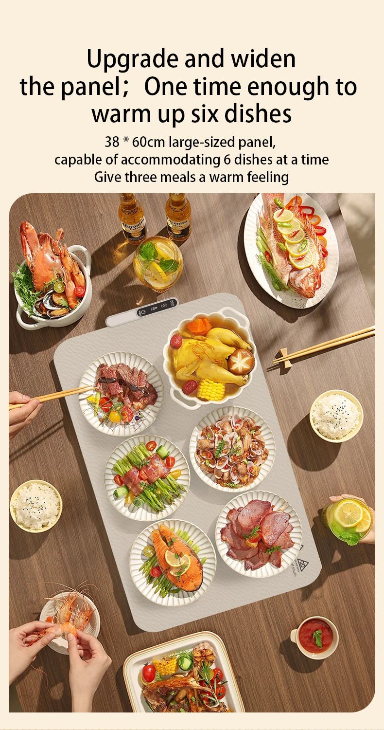 TINSOL New Food Insulation Mat Foldable Silicone Heating Pad Portable Food Cart Insulation Mat 8 - Level Temperature Adjustment - Fix & GoTINSOL New Food Insulation Mat Foldable Silicone Heating Pad Portable Food Cart Insulation Mat 8 - Level Temperature AdjustmentFix & Go