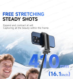 TOKQI Tripod Extendable Selfie Stick Phone Holder Mini Quadpod for Mobile Phone Vlog Video Recording with Zoom, Optional Light - Fix & GoTOKQI Tripod Extendable Selfie Stick Phone Holder Mini Quadpod for Mobile Phone Vlog Video Recording with Zoom, Optional LightVidéo & PhotoFix & Go