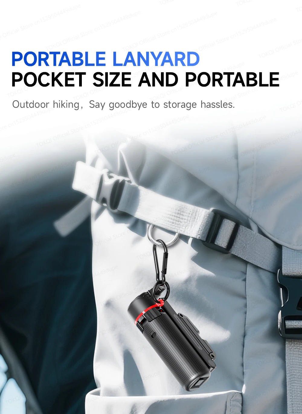 TOKQI Tripod Extendable Selfie Stick Phone Holder Mini Quadpod for Mobile Phone Vlog Video Recording with Zoom, Optional Light - Fix & GoTOKQI Tripod Extendable Selfie Stick Phone Holder Mini Quadpod for Mobile Phone Vlog Video Recording with Zoom, Optional LightVidéo & PhotoFix & Go