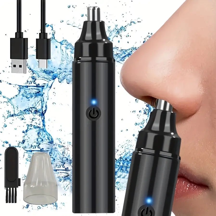 Tondeuse à poils de nez Rechargeable et épilateur du visage pour hommes rasoir à poils de nez pour dégagement nasal-outil de toilettage portable pour - FATAONTondeuse à poils de nez Rechargeable et épilateur du visage pour hommes rasoir à poils de nez pour dégagement nasal-outil de toilettage portable pourBeauté HommeFATAON
