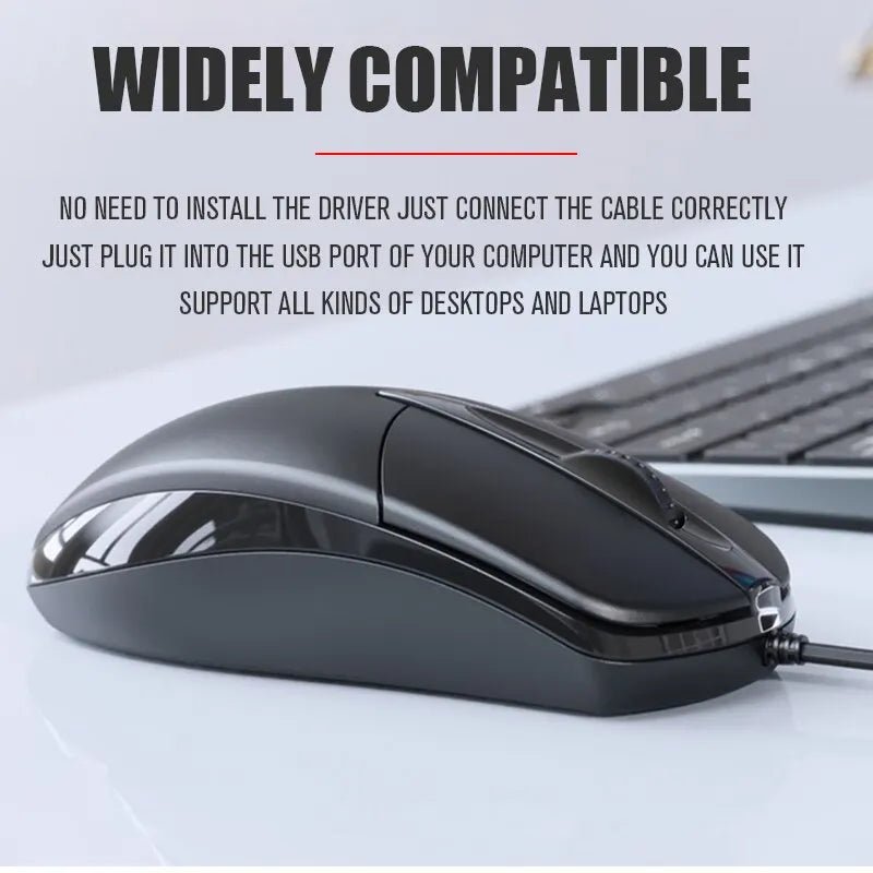 USB Filaire Souris D'ordinateur Souris Optique Gamer PC Portable Ordinateur Portable Souris Souris pour Bureau À La Maison - FATAONUSB Filaire Souris D'ordinateur Souris Optique Gamer PC Portable Ordinateur Portable Souris Souris pour Bureau À La MaisonProductivité & OrganisationFATAON