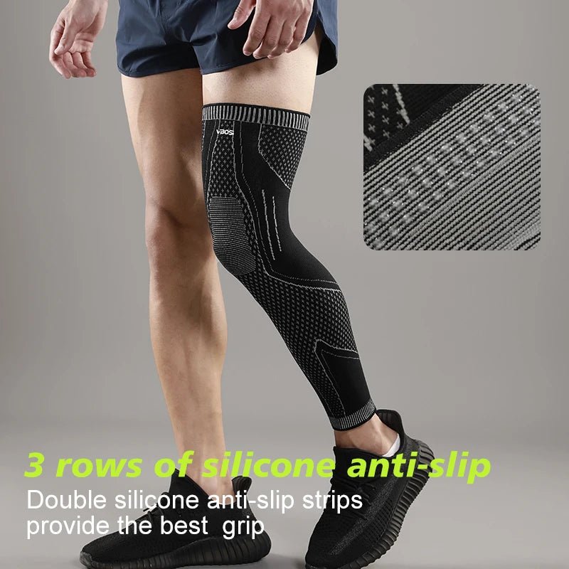VBOSi 1 pièce, manchon de jambe élastique antidérapant pour femmes et hommes, soutien du genou pour le basketball, l'entraînement physique - FATAONVBOSi 1 pièce, manchon de jambe élastique antidérapant pour femmes et hommes, soutien du genou pour le basketball, l'entraînement physiqueFitness & SportFATAON