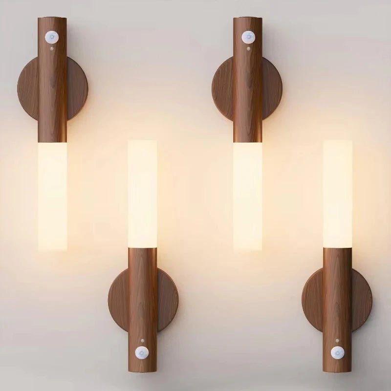 Veilleuse capteur de mouvement veilleuses appliques murales rechargeables appliques murales magnétiques éclairage mural en bois pour chambre escalier - FATAONVeilleuse capteur de mouvement veilleuses appliques murales rechargeables appliques murales magnétiques éclairage mural en bois pour chambre escalierSolutions MaisonFATAON