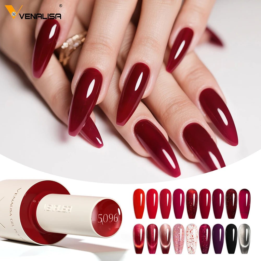VENALISA 10ml vernis à ongles Gel 90 couleurs HEMA/TPO gratuit UV LED tremper longue durée haute brillance Base couche de finition pour Salon de manucure bricolage - FATAONVENALISA 10ml vernis à ongles Gel 90 couleurs HEMA/TPO gratuit UV LED tremper longue durée haute brillance Base couche de finition pour Salon de manucure bricolageBeauté femmeFATAON
