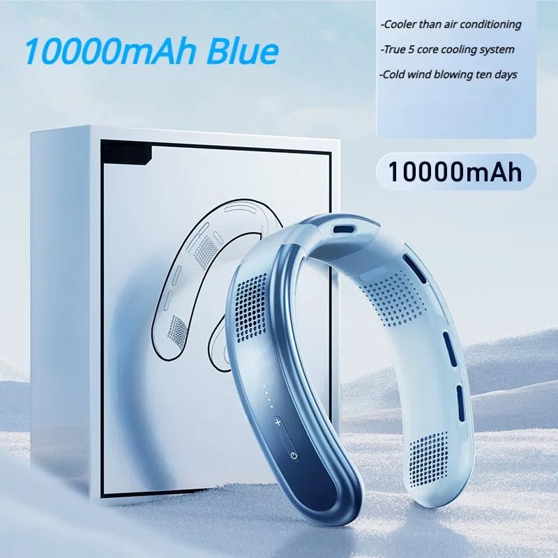 Ventilateur de Cou Portable Rechargeable, Mini Ventilateur Électrique Silencieux, 3 Vitesses, Grand Vent, Extérieur, Maison, Camping, 10000mAh - FATAONVentilateur de Cou Portable Rechargeable, Mini Ventilateur Électrique Silencieux, 3 Vitesses, Grand Vent, Extérieur, Maison, Camping, 10000mAhMaison & BricolageFATAON