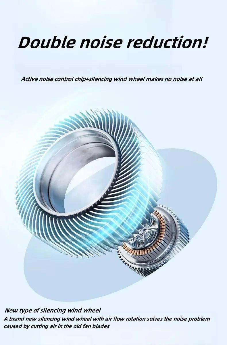 Ventilateur de Cou Portable Rechargeable, Mini Ventilateur Électrique Silencieux, 3 Vitesses, Grand Vent, Extérieur, Maison, Camping, 10000mAh - FATAONVentilateur de Cou Portable Rechargeable, Mini Ventilateur Électrique Silencieux, 3 Vitesses, Grand Vent, Extérieur, Maison, Camping, 10000mAhMaison & BricolageFATAON