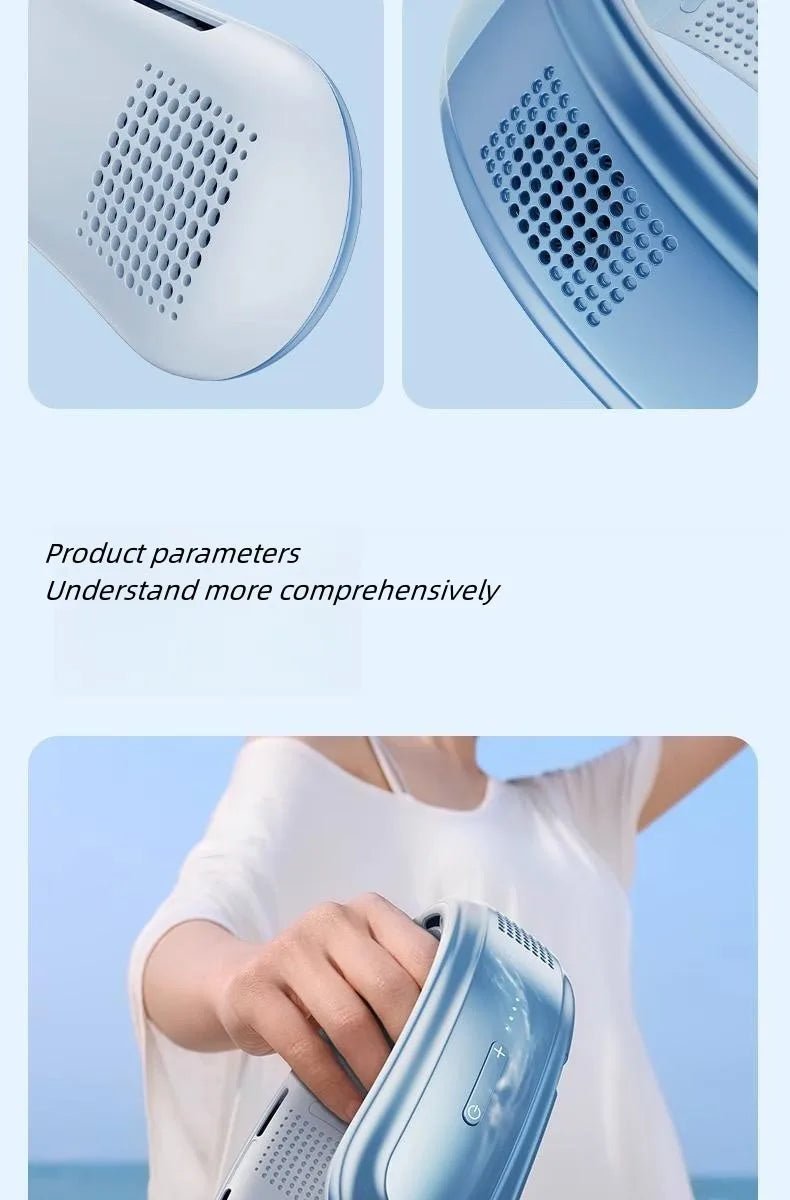 Ventilateur de Cou Portable Rechargeable, Mini Ventilateur Électrique Silencieux, 3 Vitesses, Grand Vent, Extérieur, Maison, Camping, 10000mAh - FATAONVentilateur de Cou Portable Rechargeable, Mini Ventilateur Électrique Silencieux, 3 Vitesses, Grand Vent, Extérieur, Maison, Camping, 10000mAhMaison & BricolageFATAON
