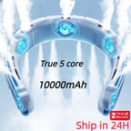 Ventilateur de Cou Portable Rechargeable, Mini Ventilateur Électrique Silencieux, 3 Vitesses, Grand Vent, Extérieur, Maison, Camping, 10000mAh - FATAONVentilateur de Cou Portable Rechargeable, Mini Ventilateur Électrique Silencieux, 3 Vitesses, Grand Vent, Extérieur, Maison, Camping, 10000mAhMaison & BricolageFATAON