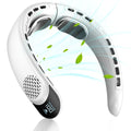 Ventilateur de cou portable sans pales 4000 mAh, conception turbine sans aubes, 3 vitesses, vent super puissant, refroidissement rapide, affichage numérique pour l'extérieur - FATAONVentilateur de cou portable sans pales 4000 mAh, conception turbine sans aubes, 3 vitesses, vent super puissant, refroidissement rapide, affichage numérique pour l'extérieurTechnologie IntelligenteFATAON