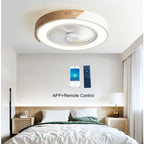 Ventilateur de plafond en bois avec lumières, lampe avec télécommande, ventilateur de plafond vert CC, chambre à coucher, salle à manger, GérBedroom, 52cm, 220V - FATAONVentilateur de plafond en bois avec lumières, lampe avec télécommande, ventilateur de plafond vert CC, chambre à coucher, salle à manger, GérBedroom, 52cm, 220VSolutions MaisonFATAON