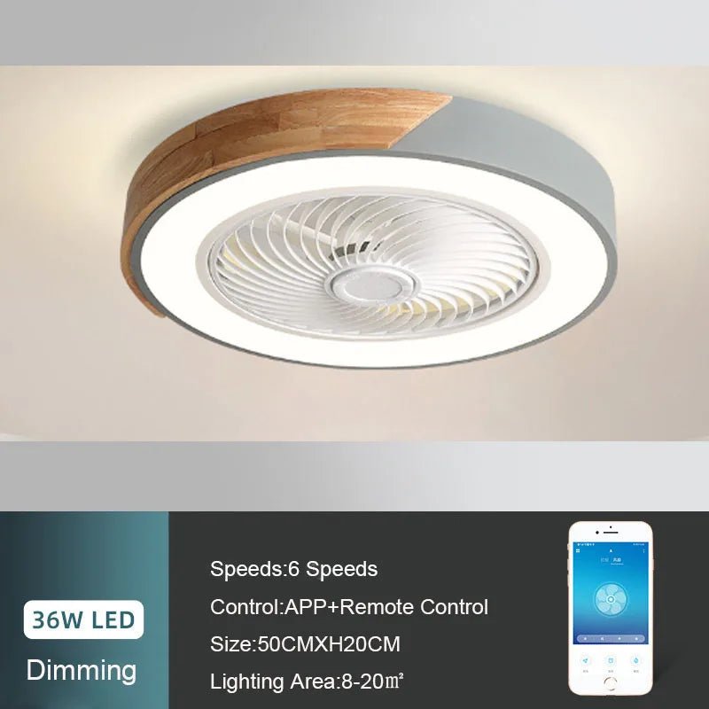 Ventilateur de plafond en bois avec lumières, lampe avec télécommande, ventilateur de plafond vert CC, chambre à coucher, salle à manger, GérBedroom, 52cm, 220V - FATAONVentilateur de plafond en bois avec lumières, lampe avec télécommande, ventilateur de plafond vert CC, chambre à coucher, salle à manger, GérBedroom, 52cm, 220VSolutions MaisonFATAON