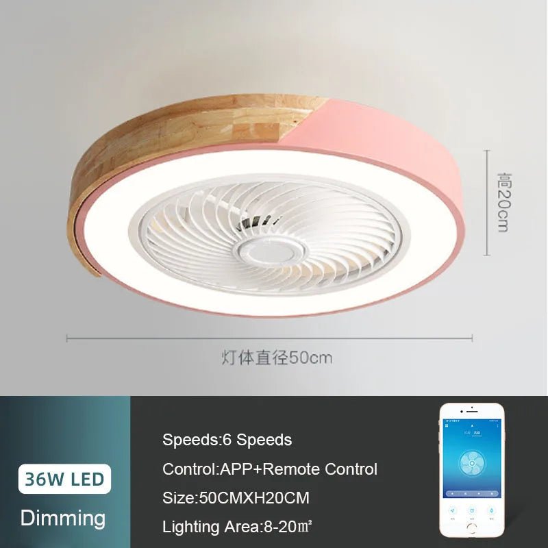 Ventilateur de plafond en bois avec lumières, lampe avec télécommande, ventilateur de plafond vert CC, chambre à coucher, salle à manger, GérBedroom, 52cm, 220V - FATAONVentilateur de plafond en bois avec lumières, lampe avec télécommande, ventilateur de plafond vert CC, chambre à coucher, salle à manger, GérBedroom, 52cm, 220VSolutions MaisonFATAON