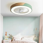 Ventilateur de plafond en bois avec lumières, lampe avec télécommande, ventilateur de plafond vert CC, chambre à coucher, salle à manger, GérBedroom, 52cm, 220V - FATAONVentilateur de plafond en bois avec lumières, lampe avec télécommande, ventilateur de plafond vert CC, chambre à coucher, salle à manger, GérBedroom, 52cm, 220VSolutions MaisonFATAON