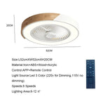 Ventilateur de plafond en bois avec lumières, lampe avec télécommande, ventilateur de plafond vert CC, chambre à coucher, salle à manger, GérBedroom, 52cm, 220V - FATAONVentilateur de plafond en bois avec lumières, lampe avec télécommande, ventilateur de plafond vert CC, chambre à coucher, salle à manger, GérBedroom, 52cm, 220VSolutions MaisonFATAON