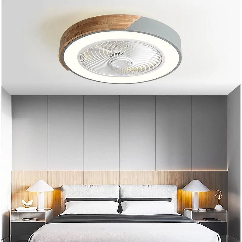 Ventilateur de plafond en bois avec lumières, lampe avec télécommande, ventilateur de plafond vert CC, chambre à coucher, salle à manger, GérBedroom, 52cm, 220V - FATAONVentilateur de plafond en bois avec lumières, lampe avec télécommande, ventilateur de plafond vert CC, chambre à coucher, salle à manger, GérBedroom, 52cm, 220VSolutions MaisonFATAON