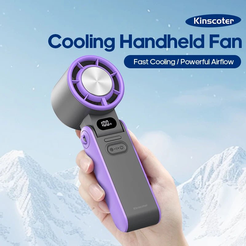 Ventilateur portable haute vitesse à refroidissement rapide, rechargeable 3600 mAh, 100 vitesses réglables, mini ventilateur turbo pliable avec cordon - FATAONVentilateur portable haute vitesse à refroidissement rapide, rechargeable 3600 mAh, 100 vitesses réglables, mini ventilateur turbo pliable avec cordonTechnologie IntelligenteFATAON