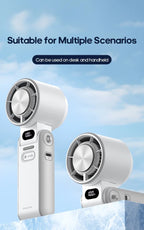 Ventilateur portable haute vitesse à refroidissement rapide, rechargeable 3600 mAh, 100 vitesses réglables, mini ventilateur turbo pliable avec cordon - FATAONVentilateur portable haute vitesse à refroidissement rapide, rechargeable 3600 mAh, 100 vitesses réglables, mini ventilateur turbo pliable avec cordonTechnologie IntelligenteFATAON
