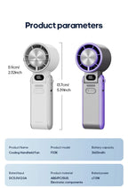 Ventilateur portable haute vitesse à refroidissement rapide, rechargeable 3600 mAh, 100 vitesses réglables, mini ventilateur turbo pliable avec cordon - FATAONVentilateur portable haute vitesse à refroidissement rapide, rechargeable 3600 mAh, 100 vitesses réglables, mini ventilateur turbo pliable avec cordonTechnologie IntelligenteFATAON