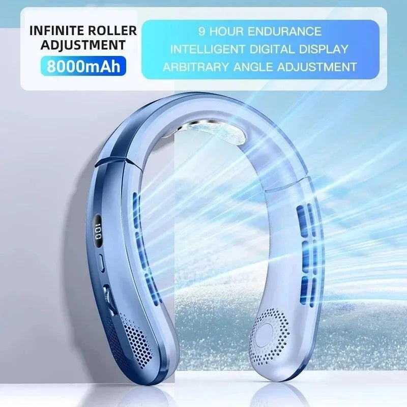 Ventilateur portable sans pales Lenovo 8000 mAh à suspendre au cou, rechargeable par USB, silencieux, avec affichage numérique LED, rafraîchisseur d'air électrique USB portatif - FATAONVentilateur portable sans pales Lenovo 8000 mAh à suspendre au cou, rechargeable par USB, silencieux, avec affichage numérique LED, rafraîchisseur d'air électrique USB portatifTechnologie IntelligenteFATAON