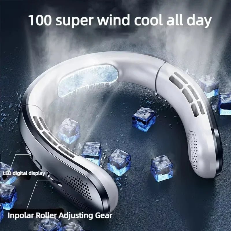 Ventilateur portable sans pales Lenovo 8000 mAh à suspendre au cou, rechargeable par USB, silencieux, avec affichage numérique LED, rafraîchisseur d'air électrique USB portatif - FATAONVentilateur portable sans pales Lenovo 8000 mAh à suspendre au cou, rechargeable par USB, silencieux, avec affichage numérique LED, rafraîchisseur d'air électrique USB portatifTechnologie IntelligenteFATAON