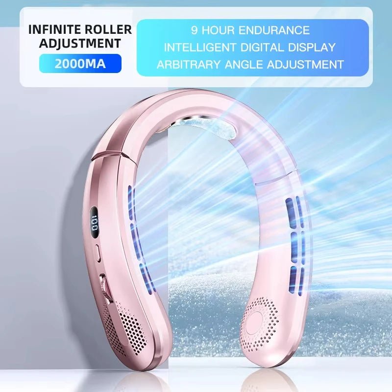 Ventilateur portable sans pales Lenovo 8000 mAh à suspendre au cou, rechargeable par USB, silencieux, avec affichage numérique LED, rafraîchisseur d'air électrique USB portatif - FATAONVentilateur portable sans pales Lenovo 8000 mAh à suspendre au cou, rechargeable par USB, silencieux, avec affichage numérique LED, rafraîchisseur d'air électrique USB portatifTechnologie IntelligenteFATAON