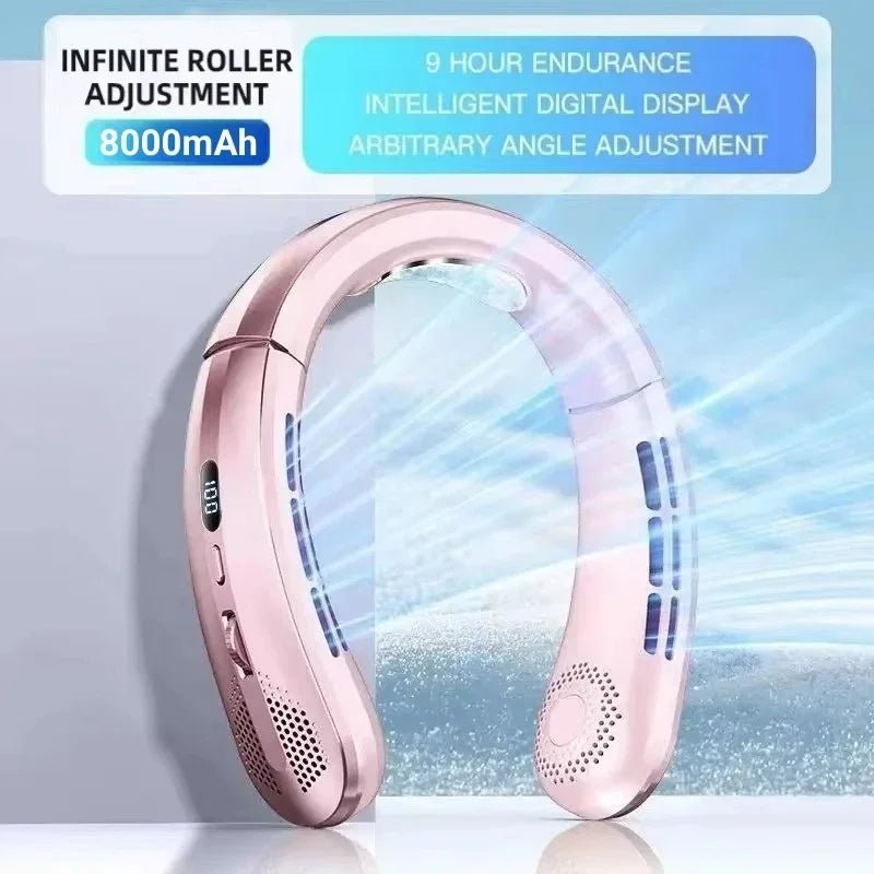 Ventilateur portable sans pales Lenovo 8000 mAh à suspendre au cou, rechargeable par USB, silencieux, avec affichage numérique LED, rafraîchisseur d'air électrique USB portatif - FATAONVentilateur portable sans pales Lenovo 8000 mAh à suspendre au cou, rechargeable par USB, silencieux, avec affichage numérique LED, rafraîchisseur d'air électrique USB portatifTechnologie IntelligenteFATAON