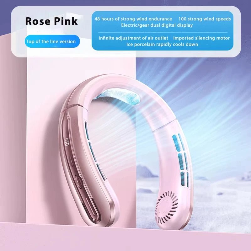 Ventilateur portable sans pales Lenovo 8000 mAh à suspendre au cou, rechargeable par USB, silencieux, avec affichage numérique LED, rafraîchisseur d'air électrique USB portatif - FATAONVentilateur portable sans pales Lenovo 8000 mAh à suspendre au cou, rechargeable par USB, silencieux, avec affichage numérique LED, rafraîchisseur d'air électrique USB portatifTechnologie IntelligenteFATAON
