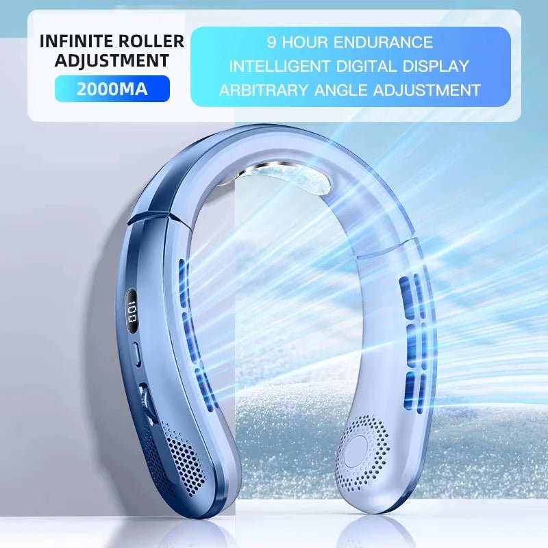 Ventilateur portable sans pales Lenovo 8000 mAh à suspendre au cou, rechargeable par USB, silencieux, avec affichage numérique LED, rafraîchisseur d'air électrique USB portatif - FATAONVentilateur portable sans pales Lenovo 8000 mAh à suspendre au cou, rechargeable par USB, silencieux, avec affichage numérique LED, rafraîchisseur d'air électrique USB portatifTechnologie IntelligenteFATAON