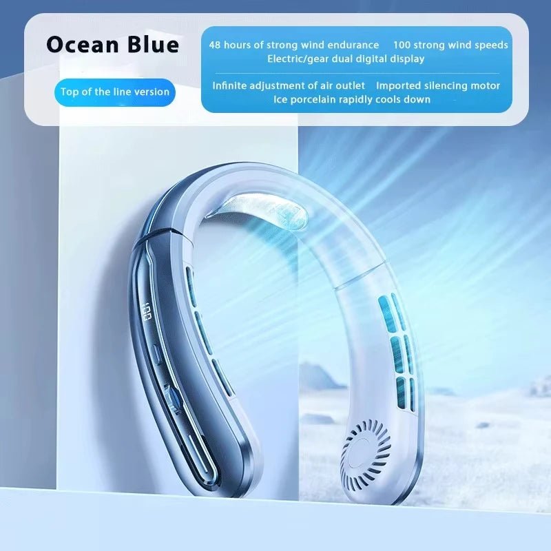 Ventilateur portable sans pales Lenovo 8000 mAh à suspendre au cou, rechargeable par USB, silencieux, avec affichage numérique LED, rafraîchisseur d'air électrique USB portatif - FATAONVentilateur portable sans pales Lenovo 8000 mAh à suspendre au cou, rechargeable par USB, silencieux, avec affichage numérique LED, rafraîchisseur d'air électrique USB portatifTechnologie IntelligenteFATAON