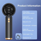 Ventilateur portable turbo, refroidisseur d'air, écran LED, rechargeable par USB, mini ventilateur électrique haute vitesse, refroidissement silencieux pour l'extérieur - FATAONVentilateur portable turbo, refroidisseur d'air, écran LED, rechargeable par USB, mini ventilateur électrique haute vitesse, refroidissement silencieux pour l'extérieurTechnologie IntelligenteFATAON