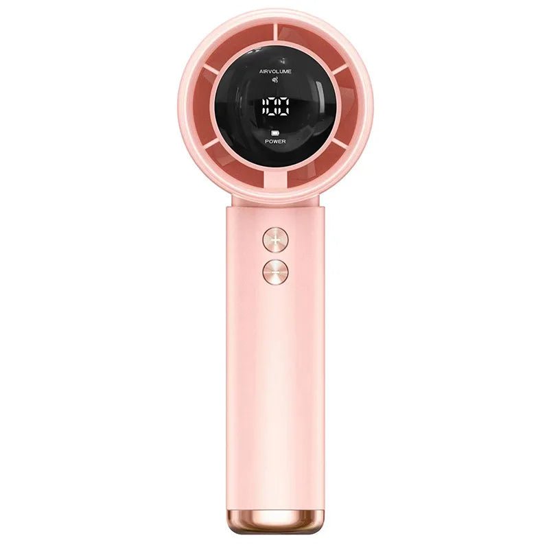 Ventilateur portable turbo, refroidisseur d'air, écran LED, rechargeable par USB, mini ventilateur électrique haute vitesse, refroidissement silencieux pour l'extérieur - FATAONVentilateur portable turbo, refroidisseur d'air, écran LED, rechargeable par USB, mini ventilateur électrique haute vitesse, refroidissement silencieux pour l'extérieurTechnologie IntelligenteFATAON