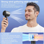Ventilateur portable turbo, refroidisseur d'air, écran LED, rechargeable par USB, mini ventilateur électrique haute vitesse, refroidissement silencieux pour l'extérieur - FATAONVentilateur portable turbo, refroidisseur d'air, écran LED, rechargeable par USB, mini ventilateur électrique haute vitesse, refroidissement silencieux pour l'extérieurTechnologie IntelligenteFATAON