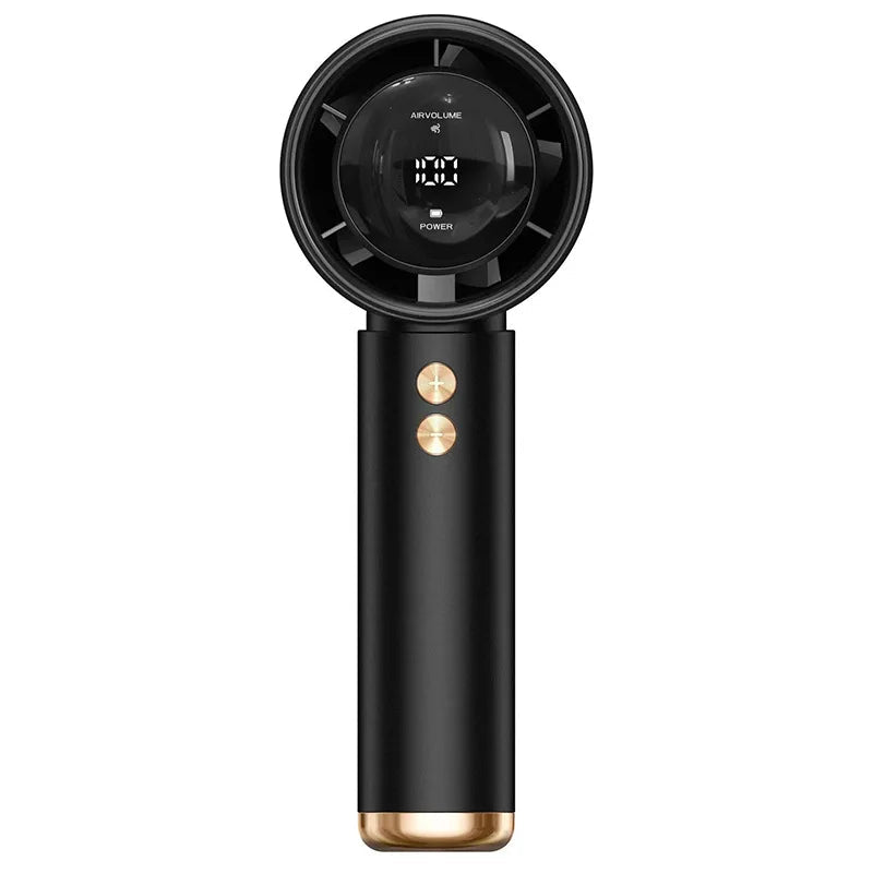 Ventilateur portable turbo, refroidisseur d'air, écran LED, rechargeable par USB, mini ventilateur électrique haute vitesse, refroidissement silencieux pour l'extérieur - FATAONVentilateur portable turbo, refroidisseur d'air, écran LED, rechargeable par USB, mini ventilateur électrique haute vitesse, refroidissement silencieux pour l'extérieurTechnologie IntelligenteFATAON