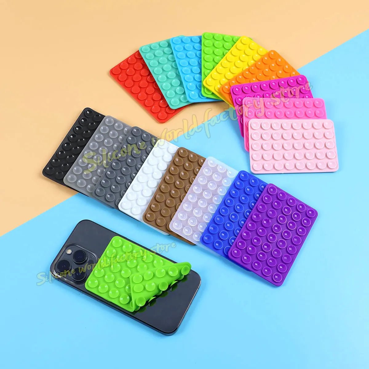 Ventouse Double face en Silicone pour téléphone portable, ventouse fixe, support mural carré antidérapant, autocollant arrière - FATAONVentouse Double face en Silicone pour téléphone portable, ventouse fixe, support mural carré antidérapant, autocollant arrièreTechnologie IntelligenteFATAON