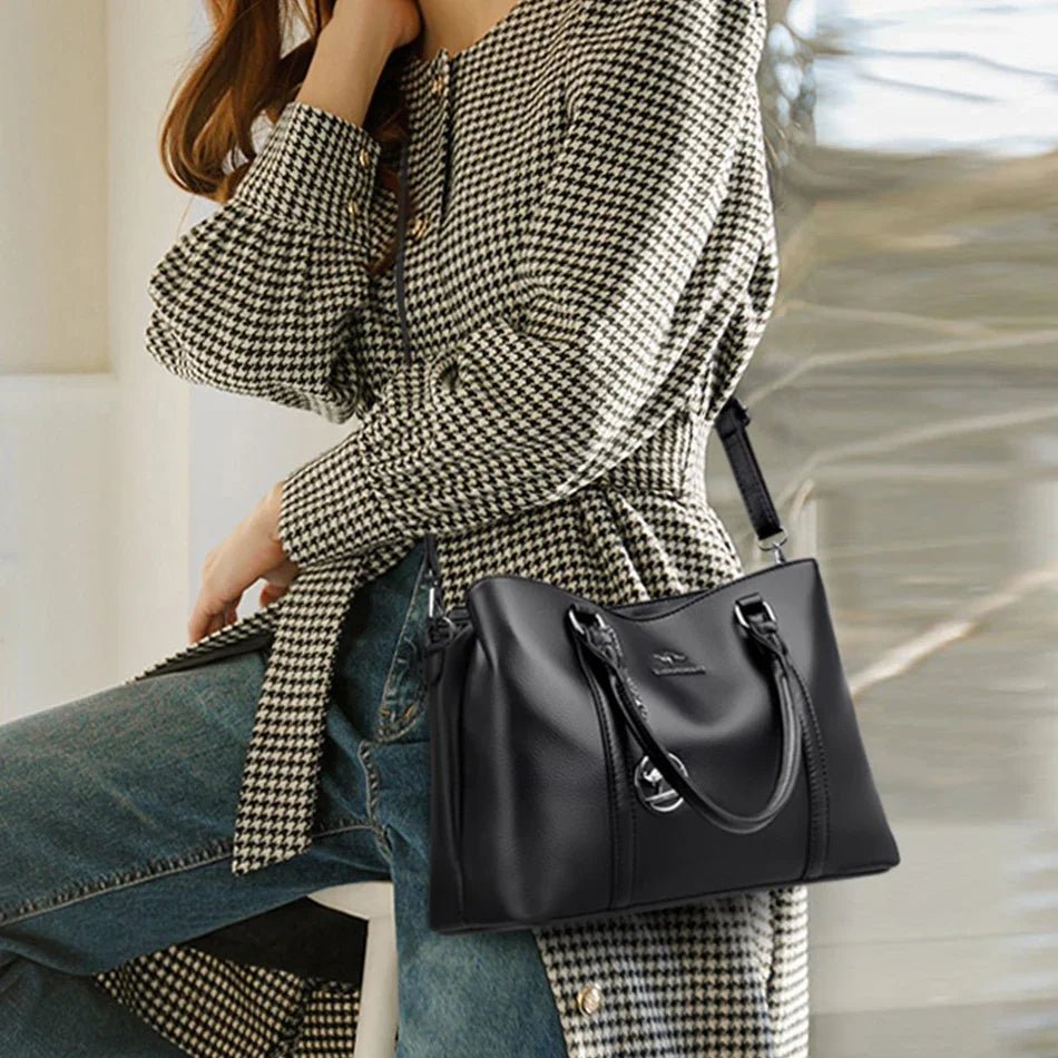 Véritable marque de luxe concepteur femmes sacs de haute qualité en cuir épaule bandoulière messager fourre-tout grand sac à main sacs à main - FATAONVéritable marque de luxe concepteur femmes sacs de haute qualité en cuir épaule bandoulière messager fourre-tout grand sac à main sacs à mainMode FemmeFATAON