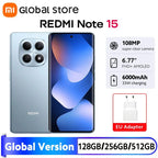 Version Globale Xiaomi Redmi Note 15 4G Smartphone 128 Go / 256 Go ROM Appareil Photo 108 MP Écran AMOLED 6,77 pouces MTK Helio G100-Ultra 33W 6000 mAh - FATAONVersion Globale Xiaomi Redmi Note 15 4G Smartphone 128 Go / 256 Go ROM Appareil Photo 108 MP Écran AMOLED 6,77 pouces MTK Helio G100-Ultra 33W 6000 mAhProductivité & OrganisationFATAON