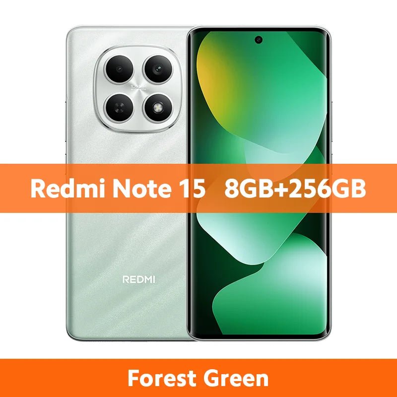 Version Globale Xiaomi Redmi Note 15 4G Smartphone 128 Go / 256 Go ROM Appareil Photo 108 MP Écran AMOLED 6,77 pouces MTK Helio G100-Ultra 33W 6000 mAh - FATAONVersion Globale Xiaomi Redmi Note 15 4G Smartphone 128 Go / 256 Go ROM Appareil Photo 108 MP Écran AMOLED 6,77 pouces MTK Helio G100-Ultra 33W 6000 mAhProductivité & OrganisationFATAON
