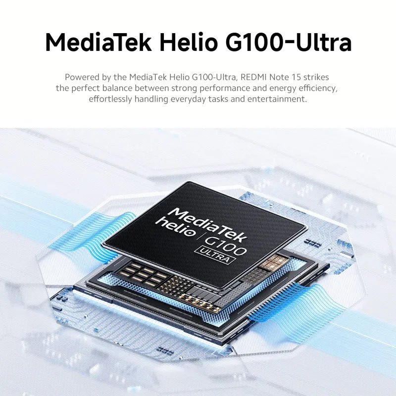 Version Globale Xiaomi Redmi Note 15 4G Smartphone 128 Go / 256 Go ROM Appareil Photo 108 MP Écran AMOLED 6,77 pouces MTK Helio G100-Ultra 33W 6000 mAh - FATAONVersion Globale Xiaomi Redmi Note 15 4G Smartphone 128 Go / 256 Go ROM Appareil Photo 108 MP Écran AMOLED 6,77 pouces MTK Helio G100-Ultra 33W 6000 mAhProductivité & OrganisationFATAON
