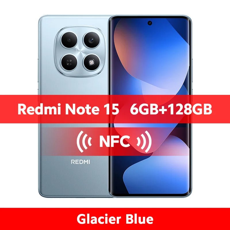 Version Globale Xiaomi Redmi Note 15 4G Smartphone 128 Go / 256 Go ROM Appareil Photo 108 MP Écran AMOLED 6,77 pouces MTK Helio G100-Ultra 33W 6000 mAh - FATAONVersion Globale Xiaomi Redmi Note 15 4G Smartphone 128 Go / 256 Go ROM Appareil Photo 108 MP Écran AMOLED 6,77 pouces MTK Helio G100-Ultra 33W 6000 mAhProductivité & OrganisationFATAON
