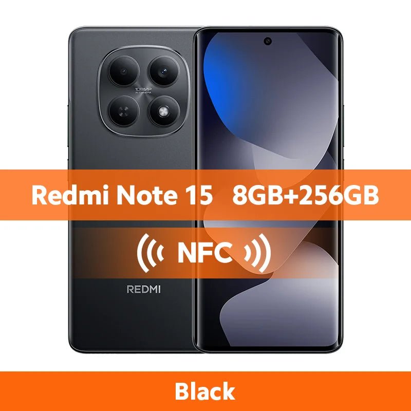 Version Globale Xiaomi Redmi Note 15 4G Smartphone 128 Go / 256 Go ROM Appareil Photo 108 MP Écran AMOLED 6,77 pouces MTK Helio G100-Ultra 33W 6000 mAh - FATAONVersion Globale Xiaomi Redmi Note 15 4G Smartphone 128 Go / 256 Go ROM Appareil Photo 108 MP Écran AMOLED 6,77 pouces MTK Helio G100-Ultra 33W 6000 mAhProductivité & OrganisationFATAON