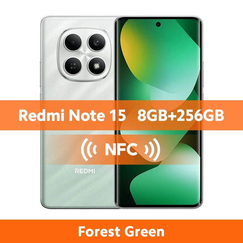 Version Globale Xiaomi Redmi Note 15 4G Smartphone 128 Go / 256 Go ROM Appareil Photo 108 MP Écran AMOLED 6,77 pouces MTK Helio G100-Ultra 33W 6000 mAh - FATAONVersion Globale Xiaomi Redmi Note 15 4G Smartphone 128 Go / 256 Go ROM Appareil Photo 108 MP Écran AMOLED 6,77 pouces MTK Helio G100-Ultra 33W 6000 mAhProductivité & OrganisationFATAON