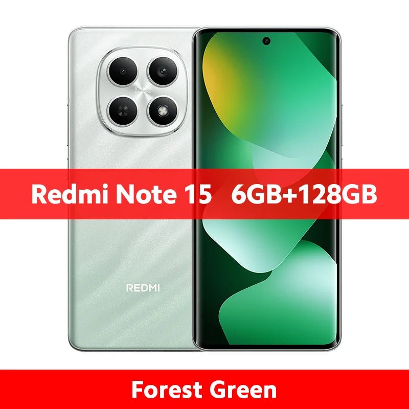 Version Globale Xiaomi Redmi Note 15 4G Smartphone 128 Go / 256 Go ROM Appareil Photo 108 MP Écran AMOLED 6,77 pouces MTK Helio G100-Ultra 33W 6000 mAh - FATAONVersion Globale Xiaomi Redmi Note 15 4G Smartphone 128 Go / 256 Go ROM Appareil Photo 108 MP Écran AMOLED 6,77 pouces MTK Helio G100-Ultra 33W 6000 mAhProductivité & OrganisationFATAON