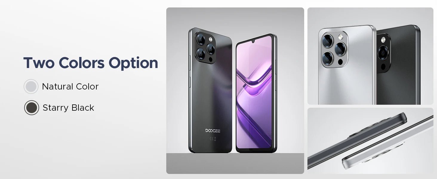Version mondiale DOOGEE Note 58 Android 15 Smartphone 8GB RAM + 128GB ROM 6.75 "HD + 90Hz écran IPS 6250mAh grande batterie NFC - FATAONVersion mondiale DOOGEE Note 58 Android 15 Smartphone 8GB RAM + 128GB ROM 6.75 "HD + 90Hz écran IPS 6250mAh grande batterie NFCProductivité & OrganisationFATAON