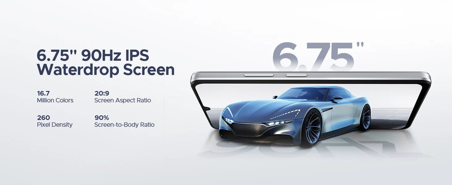 Version mondiale DOOGEE Note 58 Android 15 Smartphone 8GB RAM + 128GB ROM 6.75 "HD + 90Hz écran IPS 6250mAh grande batterie NFC - FATAONVersion mondiale DOOGEE Note 58 Android 15 Smartphone 8GB RAM + 128GB ROM 6.75 "HD + 90Hz écran IPS 6250mAh grande batterie NFCProductivité & OrganisationFATAON