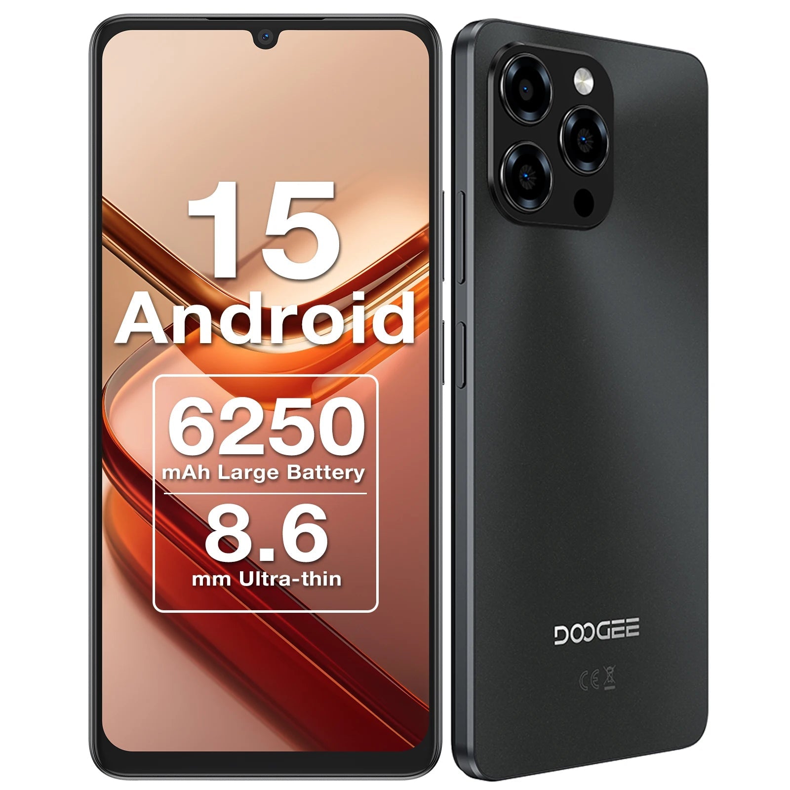 Version mondiale DOOGEE Note 58 Android 15 Smartphone 8GB RAM + 128GB ROM 6.75 "HD + 90Hz écran IPS 6250mAh grande batterie NFC - FATAONVersion mondiale DOOGEE Note 58 Android 15 Smartphone 8GB RAM + 128GB ROM 6.75 "HD + 90Hz écran IPS 6250mAh grande batterie NFCProductivité & OrganisationFATAON